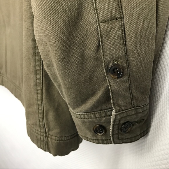 ROYAL ROBBINS Utility Coat Khaki Olive Green Mens L Insulated Outdoor Jacket - Picture 5 of 12